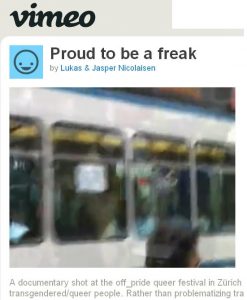 Vimeo Vorschaubild der Dokumentation mit Ausschnitt eines Bildes einer Strassenbahn