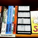 minicomic shelf in the bookshop Buchhandlung im Schanzenviertel