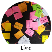 Link zur Übersicht aller live Events wie Workshops, Interviews, Graphic Recording und Lesungen