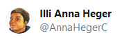 Screenshot des Social Media Handles von @illiannaheger