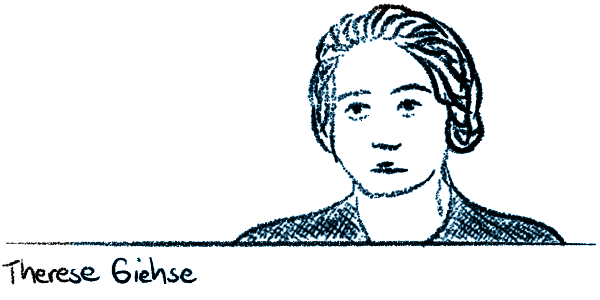 Sketch of Therese Giehse