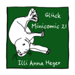 Minicomic 21: Glück. Ein Otter taucht nach unten.