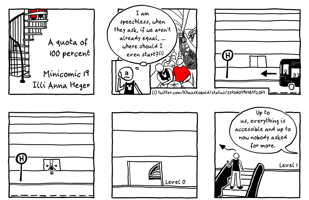 Minicomic 19 : A quota of 100 percent - the entire comic is transcribed to plain text